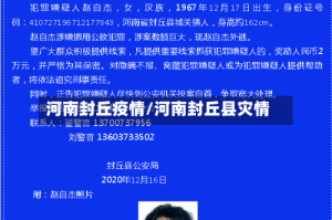 河南封丘疫情/河南封丘县灾情