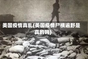 美国疫情真乱(美国疫情尸横遍野是真的吗)