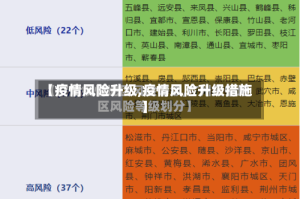 【疫情风险升级,疫情风险升级措施】