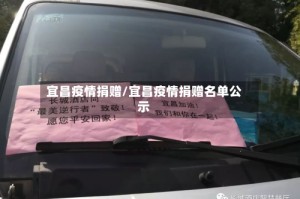 宜昌疫情捐赠/宜昌疫情捐赠名单公示