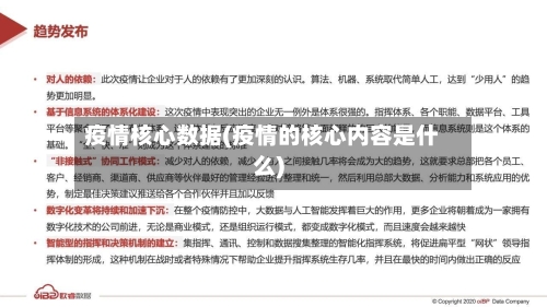 疫情核心数据(疫情的核心内容是什么)-第1张图片