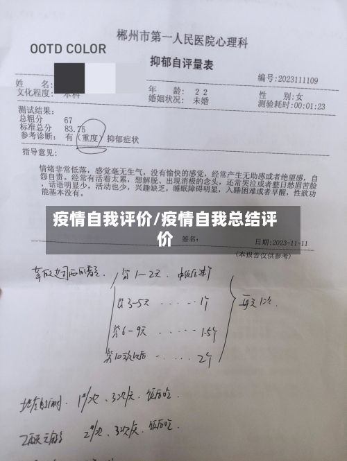 疫情自我评价/疫情自我总结评价-第1张图片