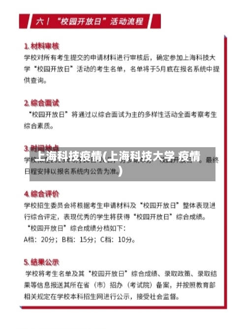 上海科技疫情(上海科技大学 疫情)-第3张图片