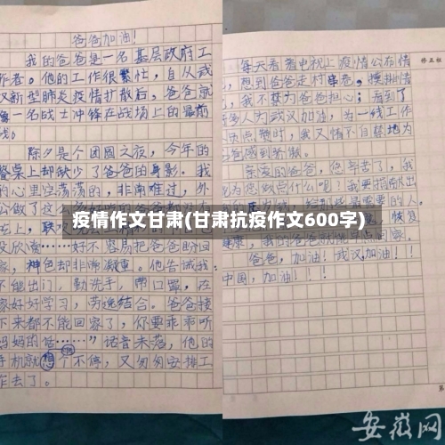 疫情作文甘肃(甘肃抗疫作文600字)-第1张图片